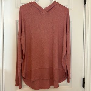 women’s size L lightweight hooded sweater